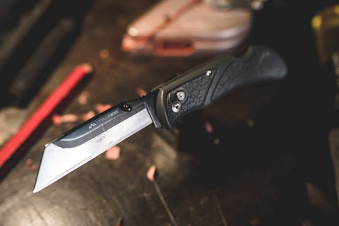 OUTDOOR EDGE RazorWork folding knife fits in pockets for on-the-go tasks