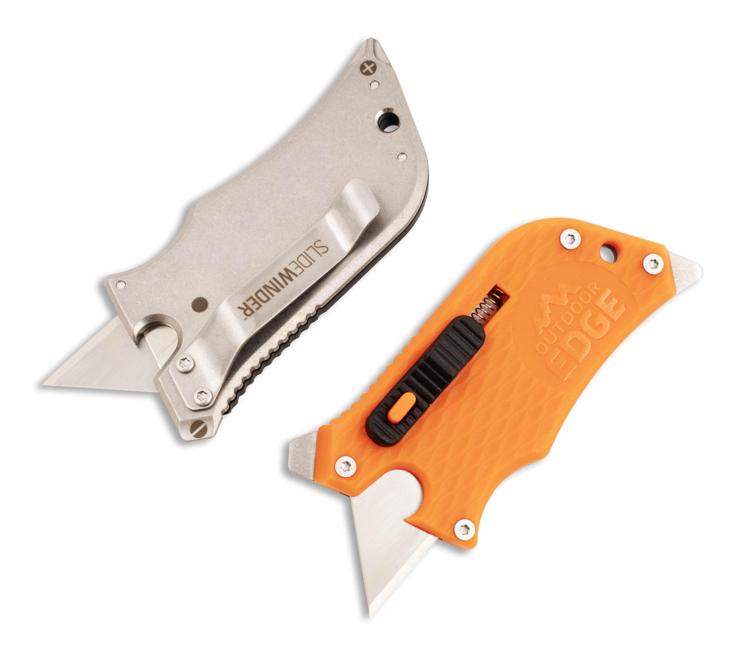 Outdoor Edge SlideWinder pocket clip keeps the multitool ready at hand.