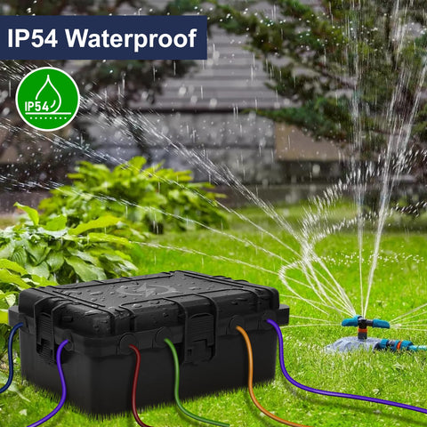 OUTDSPLY weatherproof outlet cover side view highlighting reinforced PP construction.
