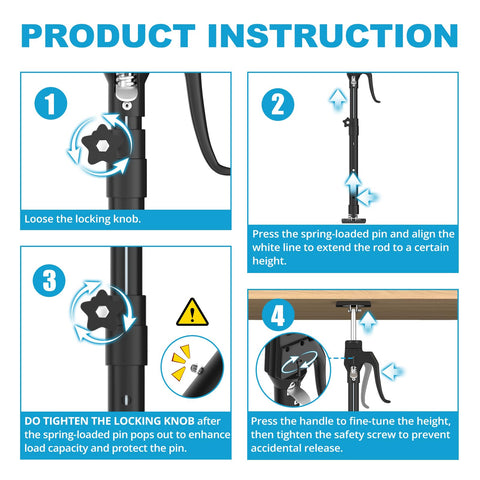 OUTIMATE quick-release lever lowers the lift safely when needed
