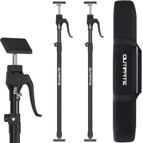 OUTIMATE third hand pole in heavy-duty construction supports cabinet installs