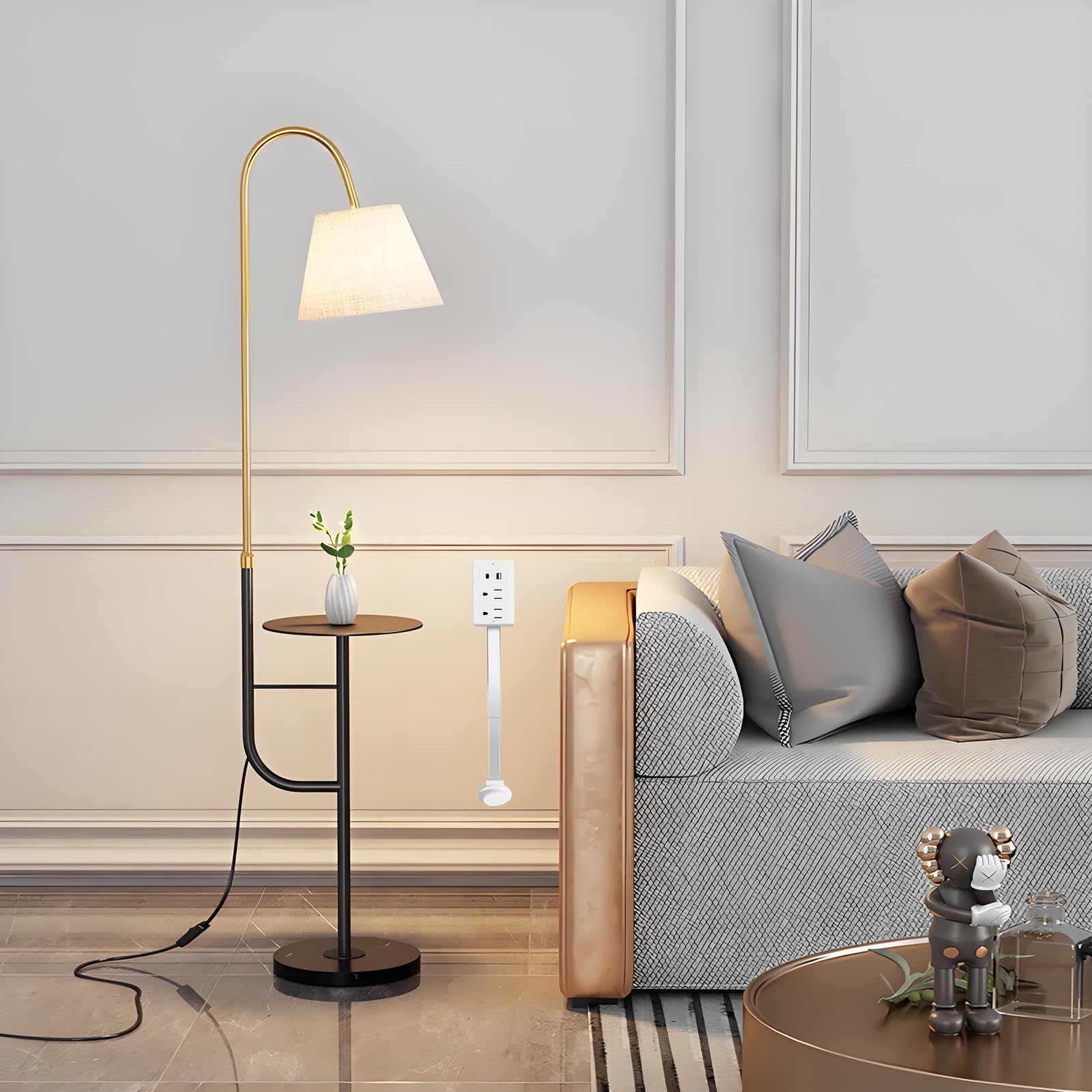 Electrical Outlet Extender compact design fits large plugs in tight spaces