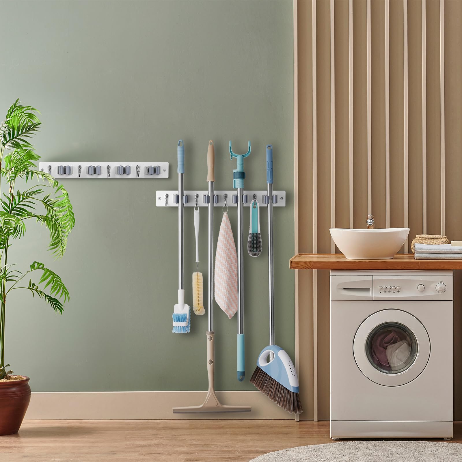 OUTNILI includes easy installation hardware for quick mounting on smooth walls