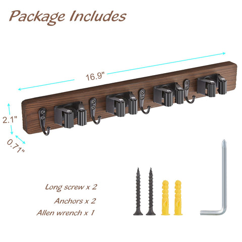 OUTNILI space-saving solution for garage or laundry with accessible cleaning tools.