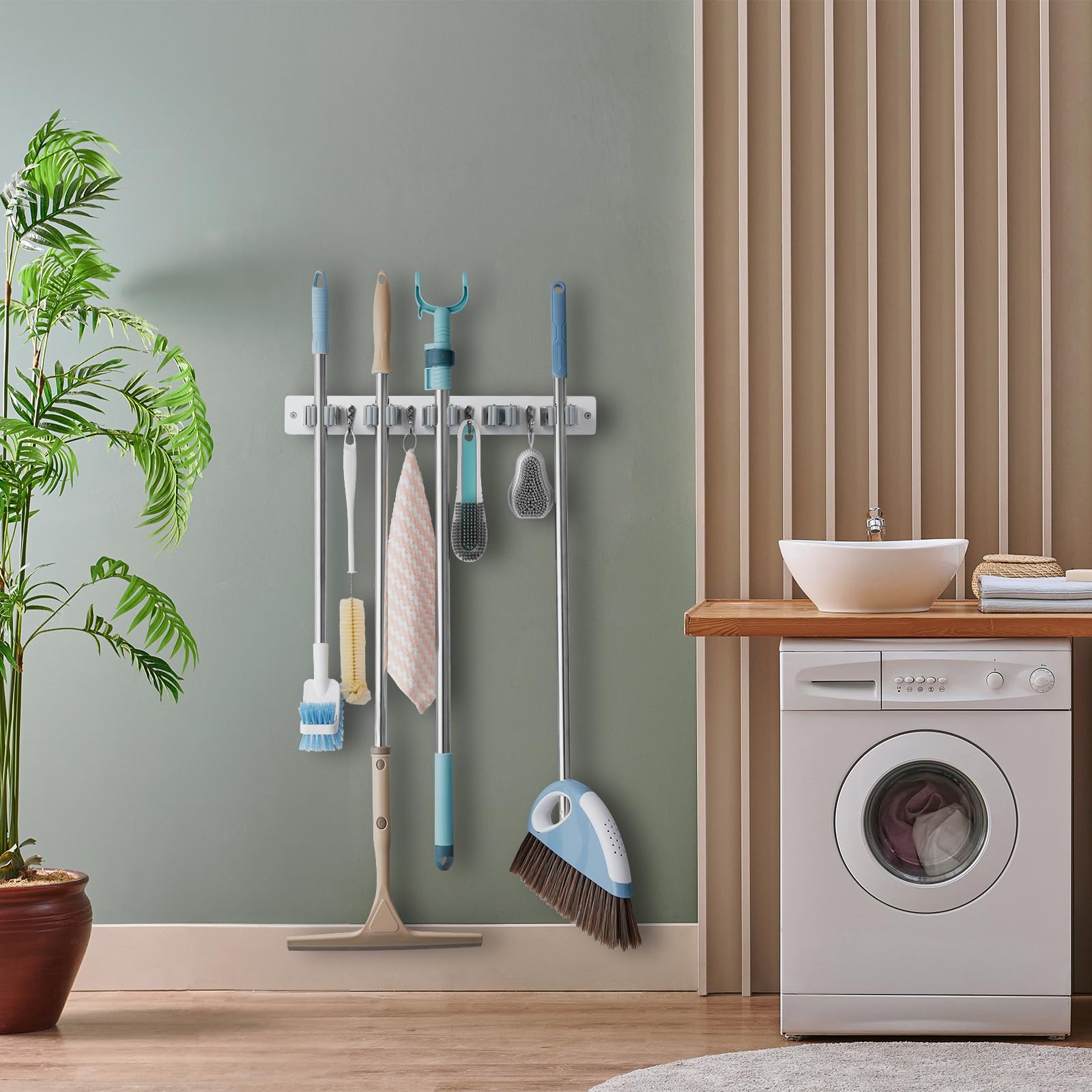 OUTNILI white wood finish adds modern country charm to any space
