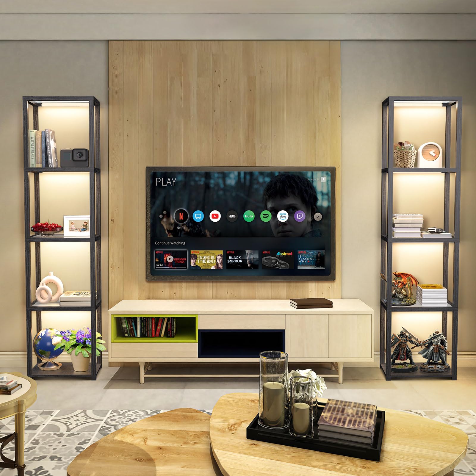 OUTON easy assembly with numbered parts and durable particleboard frame
