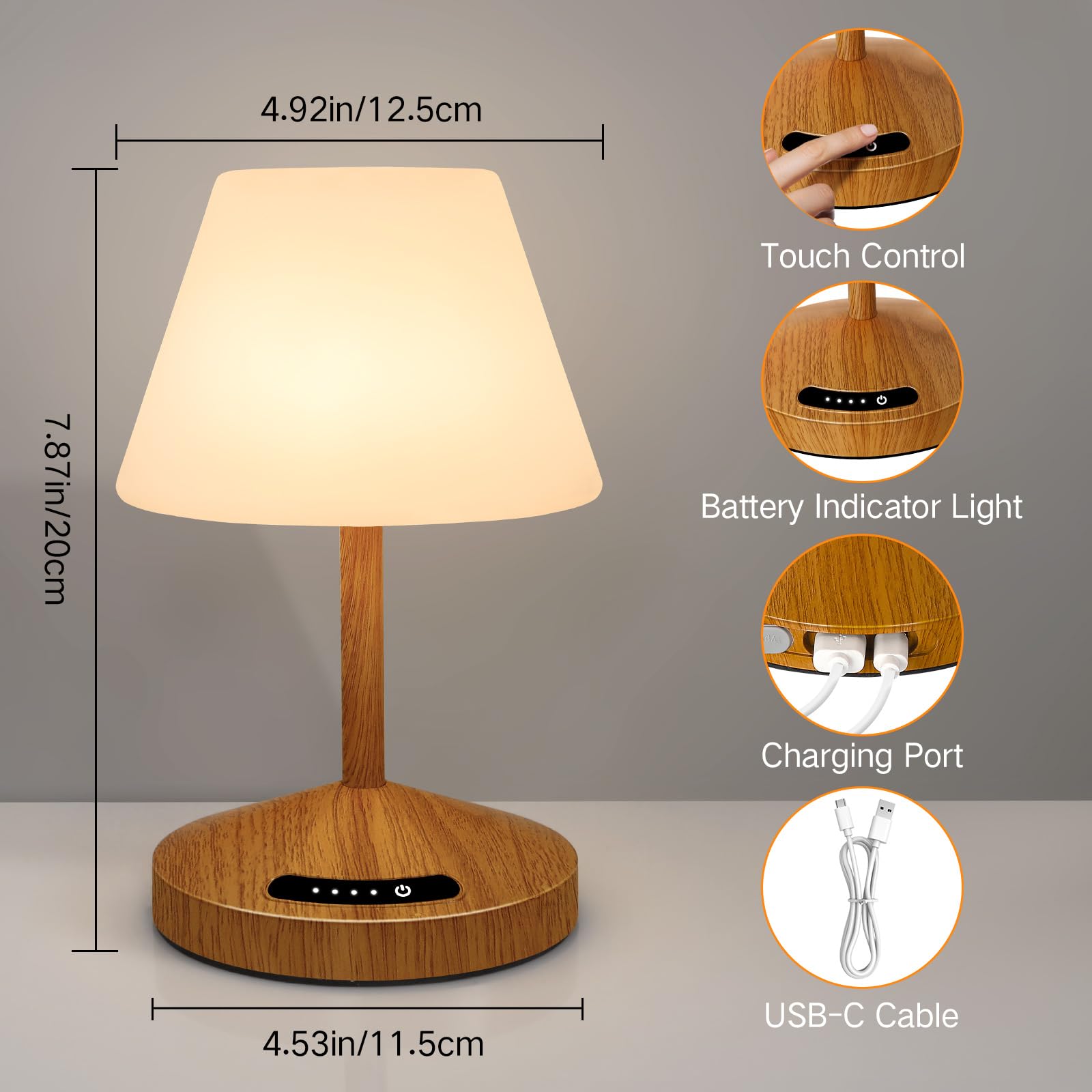 OUTON memory function recalls last brightness and color temperature automatically.