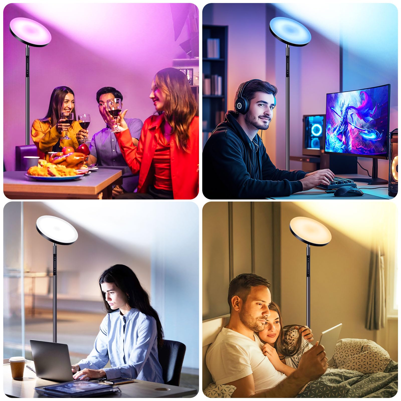 OUTON lamp offers stepless dimming for precise mood lighting.