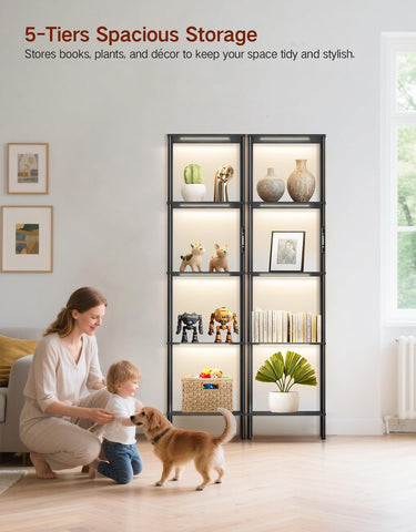 OUTONLIFE LED lighting with three color temperatures supports reading and relaxing moods.