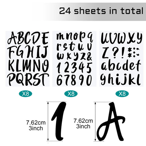 Outus letters set includes uppercase and lowercase for clear, readable signs