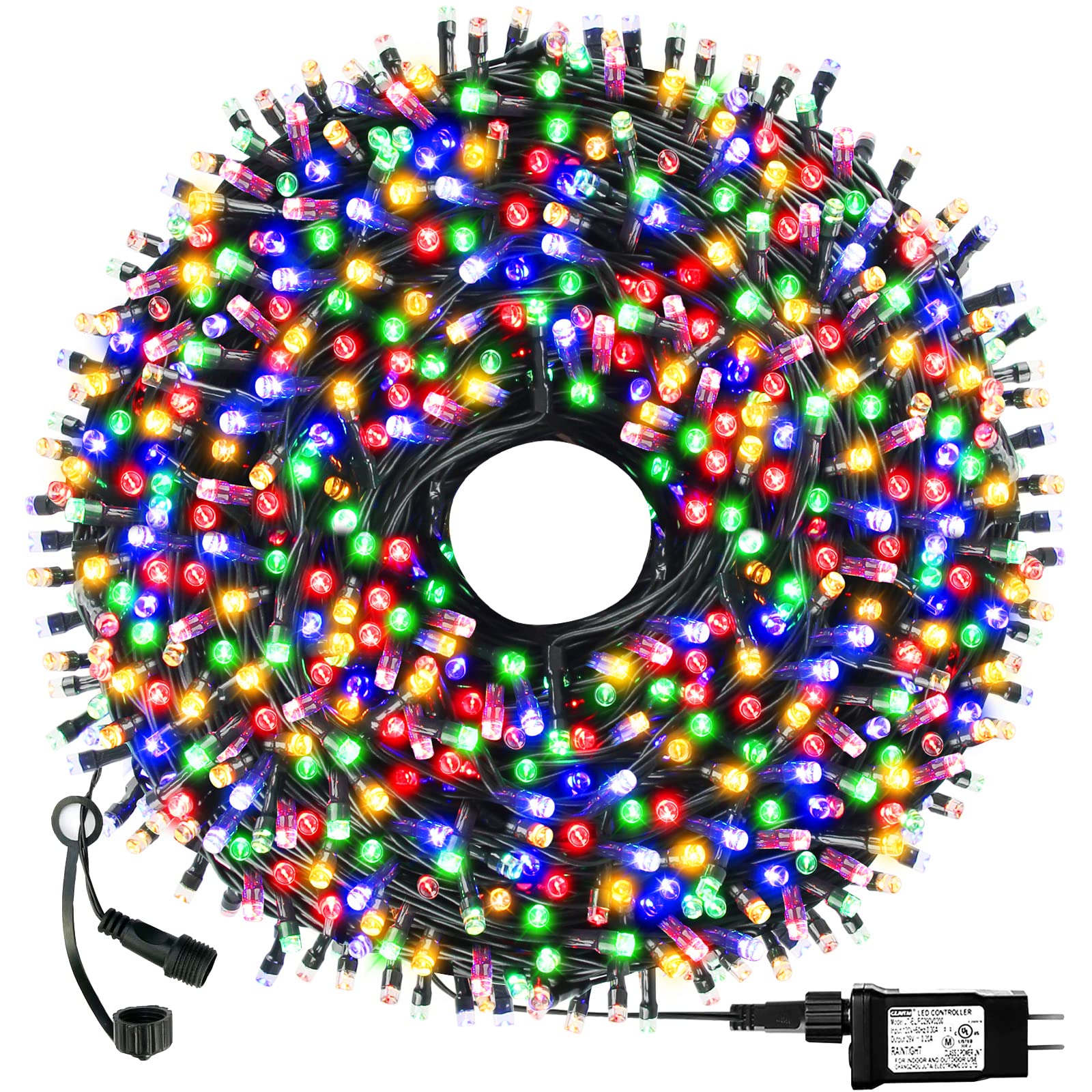 OUTYLTS 108ft 300 LED string lights for festive outdoor decor