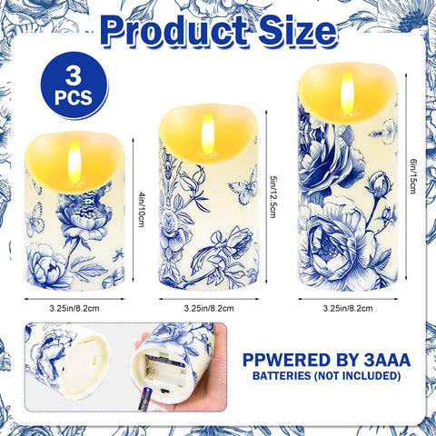 Ouvibor candles with varying heights add depth to tables