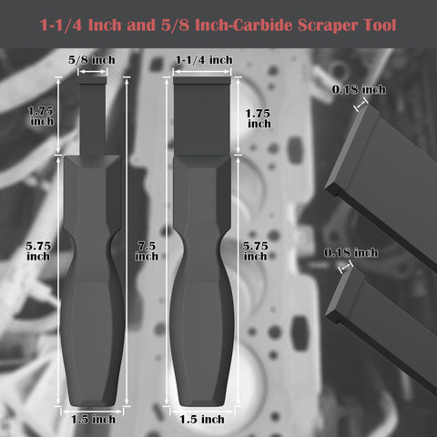 OUXIO carbide scraper with 5/8 inch blade for precise cleaning.