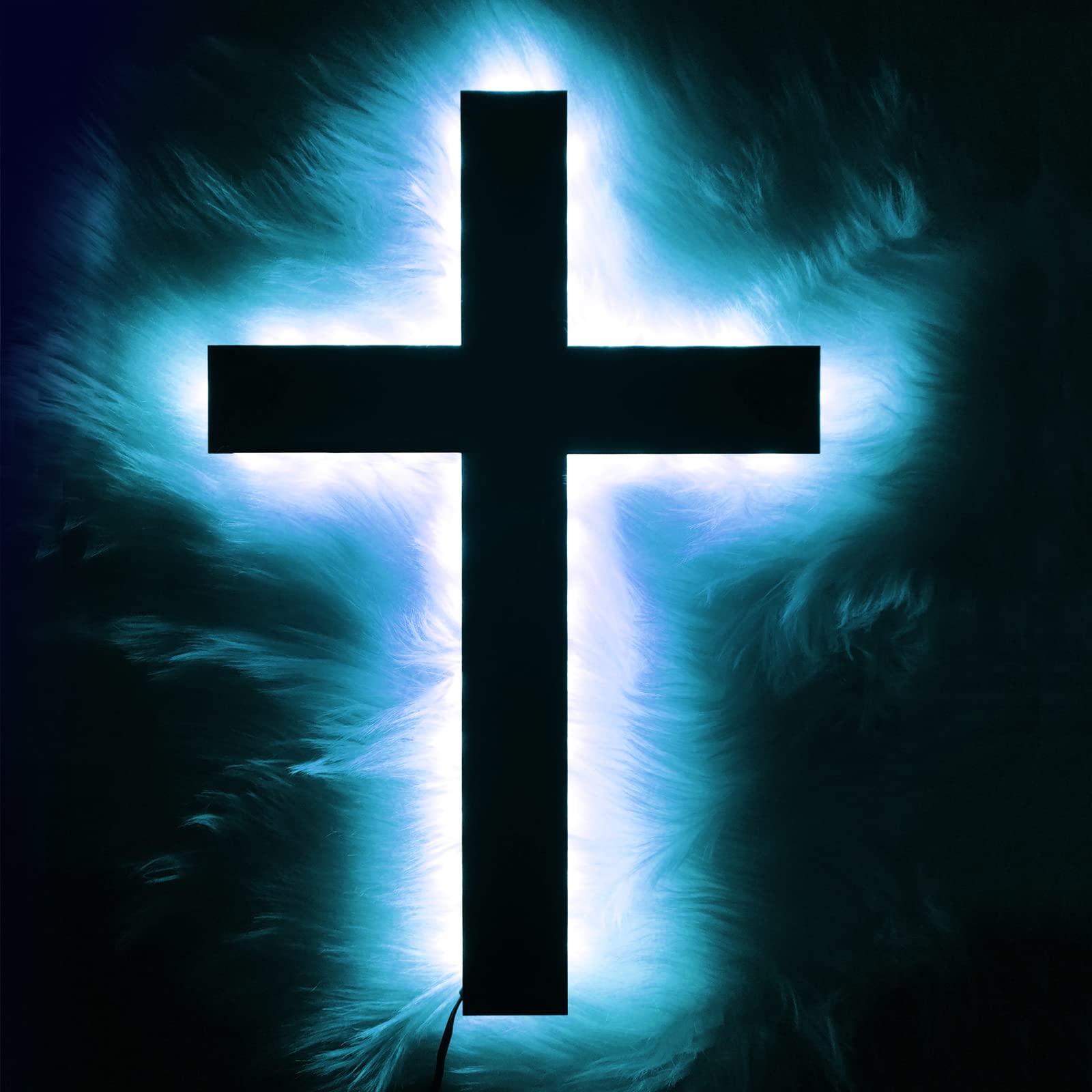 OUYENL large cross measures 17.3 by 11.8 inches for a bold focal point.