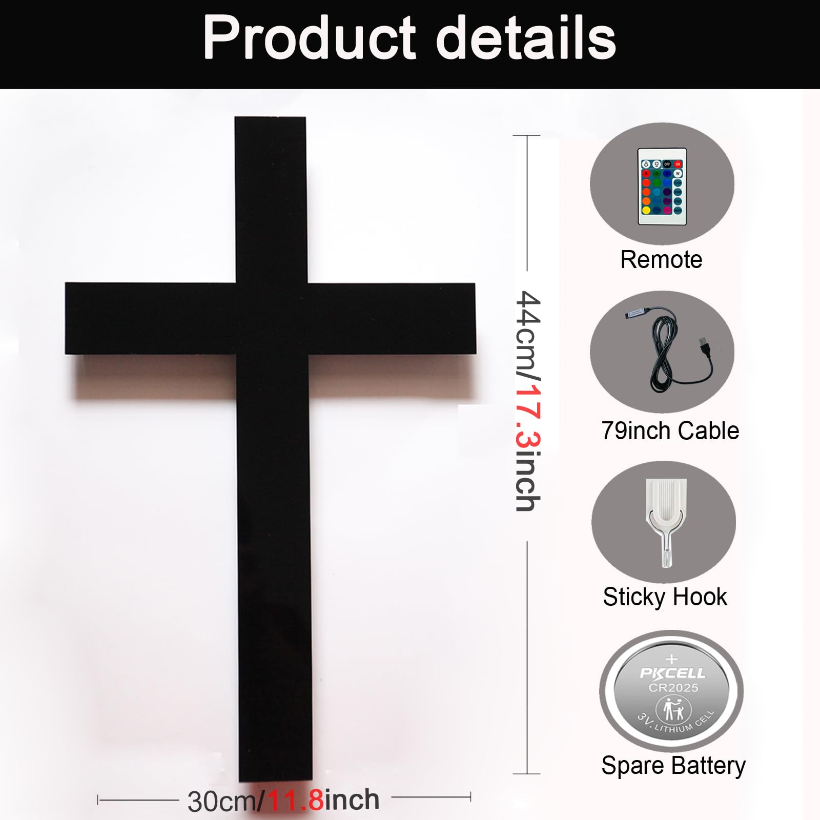 OUYENL spare battery included for continuous glow during events.