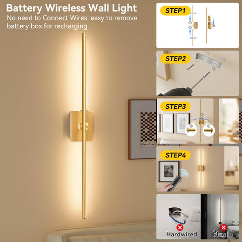 Ouyulong gold dimmable wall sconces with adjustable brightness