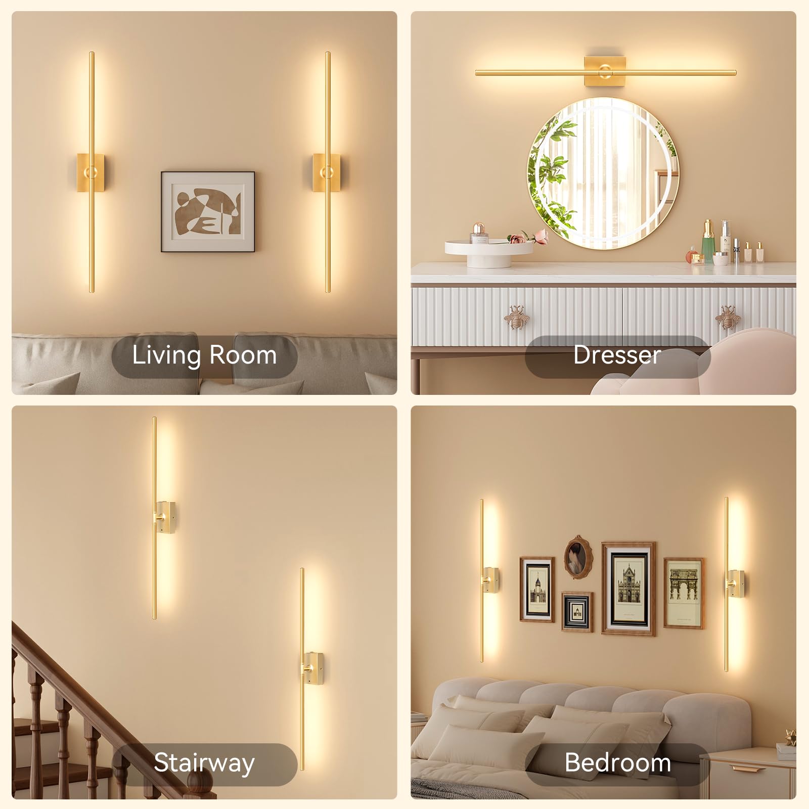 Ouyulong 31.6 inch sconces enhancing living room ambiance