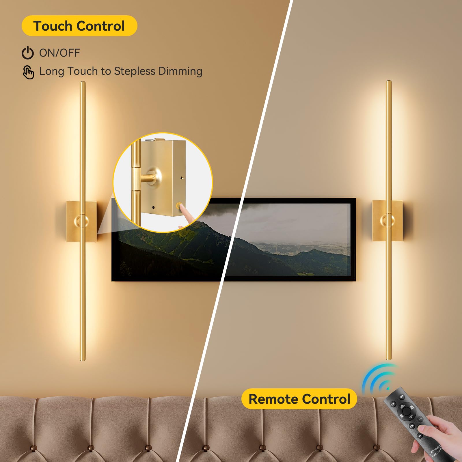 Ouyulong installation guide for battery-operated sconces