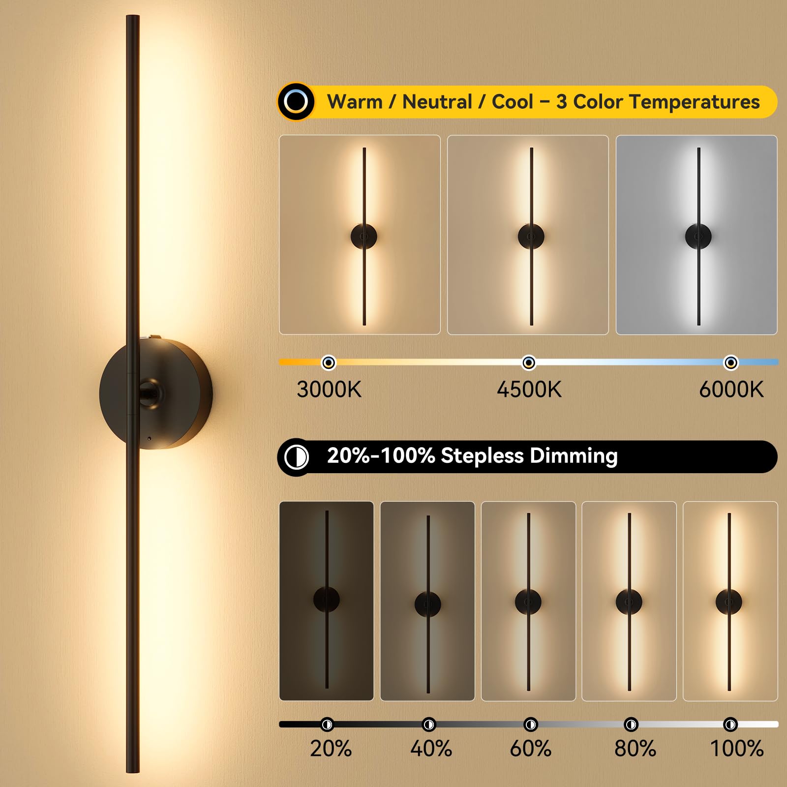 Ouyulong wall sconce remote control for easy wireless operation