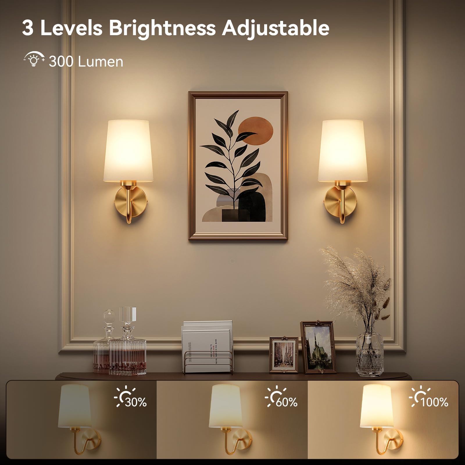 Ouyulong RGB-tunable wall sconce displaying color options for mood lighting