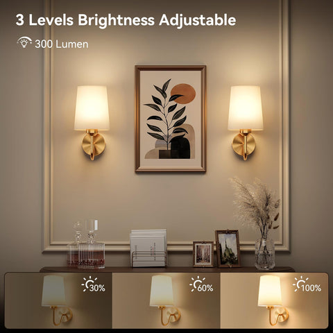 Ouyulong RGB-tunable wall sconce displaying color options for mood lighting