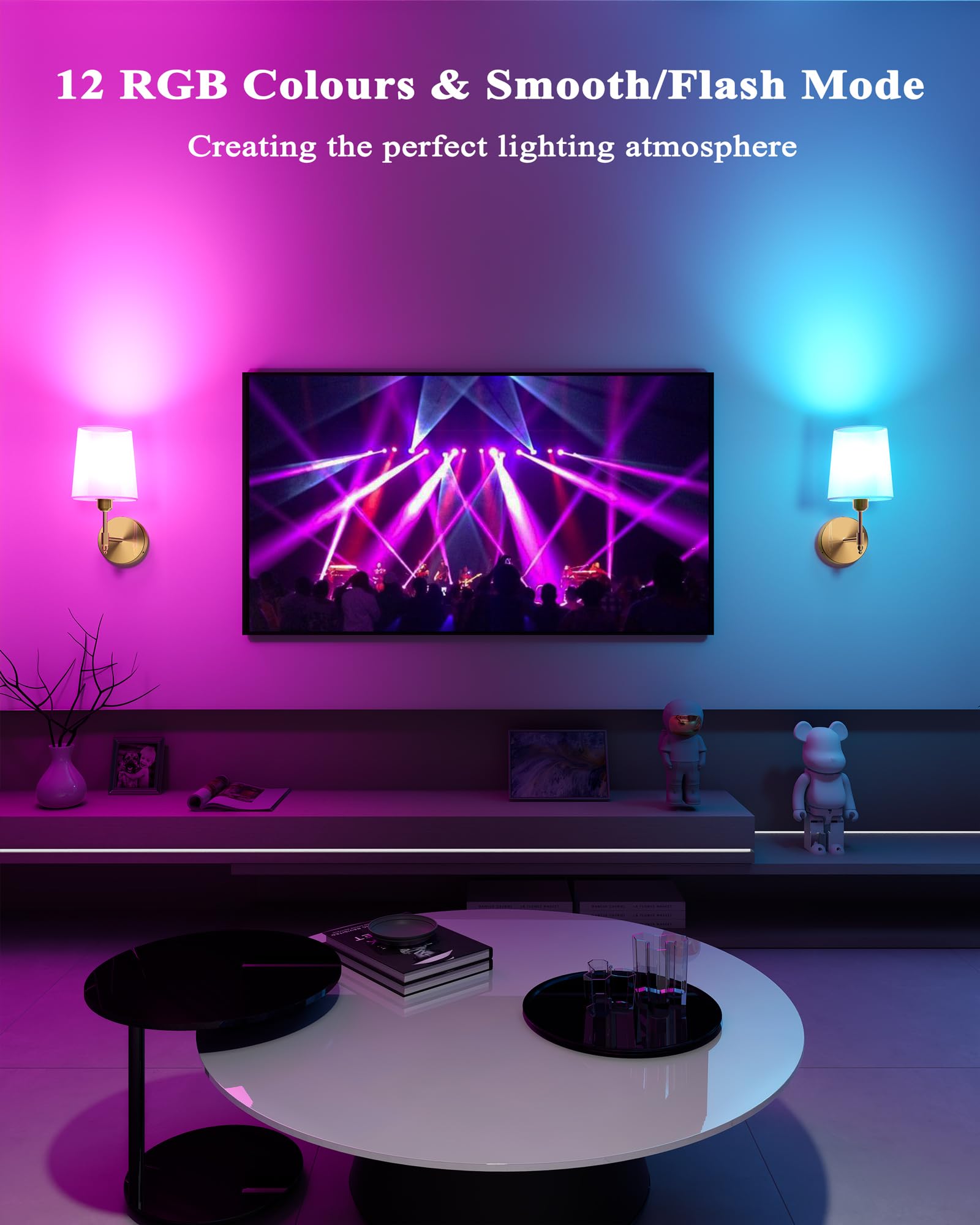 Ouyulong remote control enables easy dimming and color changes.