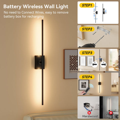 Ouyulong remote control enables quick dimming and color temperature shifts.
