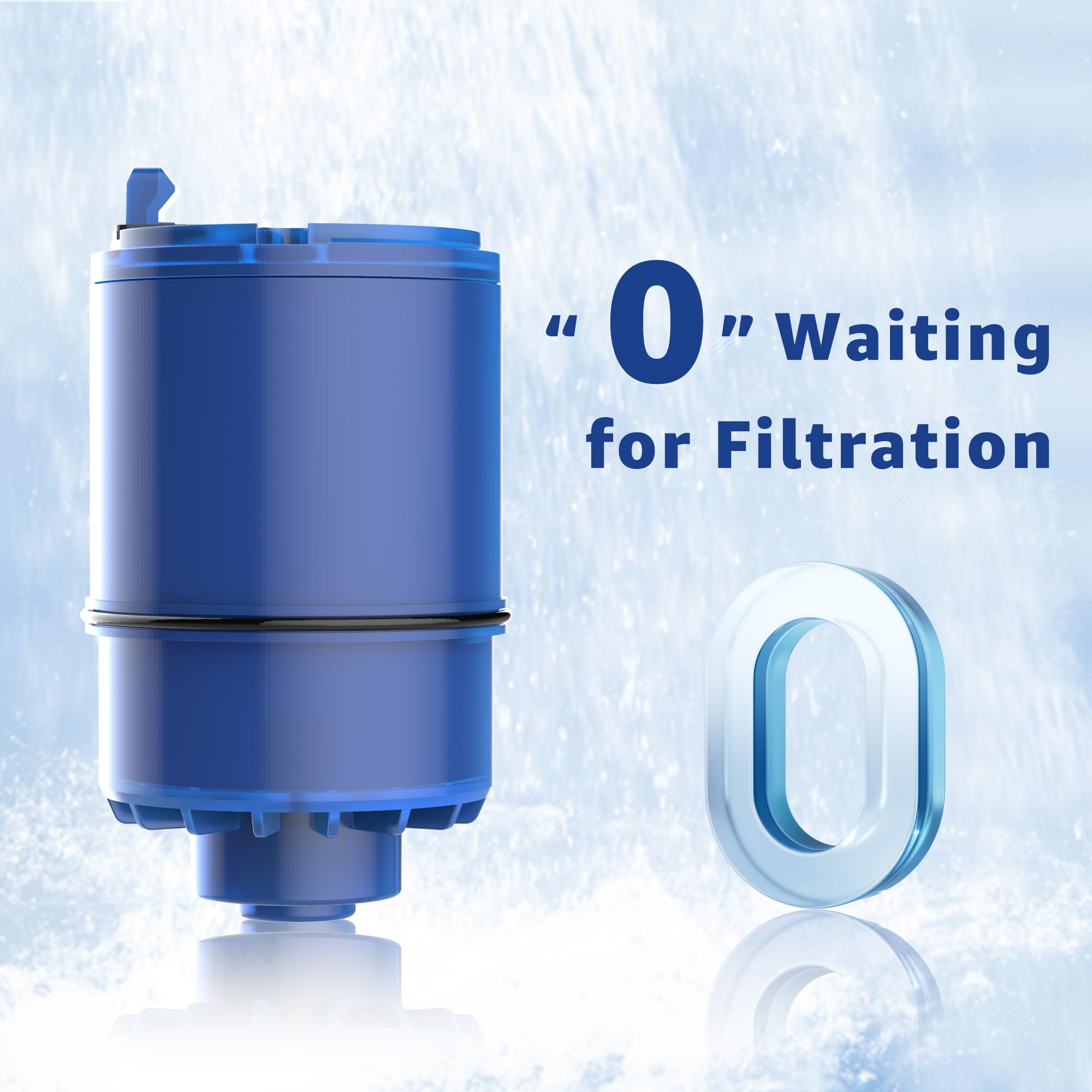 Overbest water flow test highlights smooth dispensing after install.