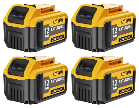 ovevevovel four-pack 12000mAh battery front view, compact packaging