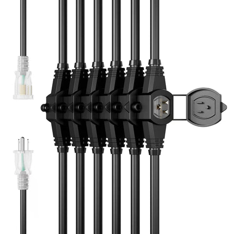 oviitech extension cord outdoor-cap design for garden and patio use