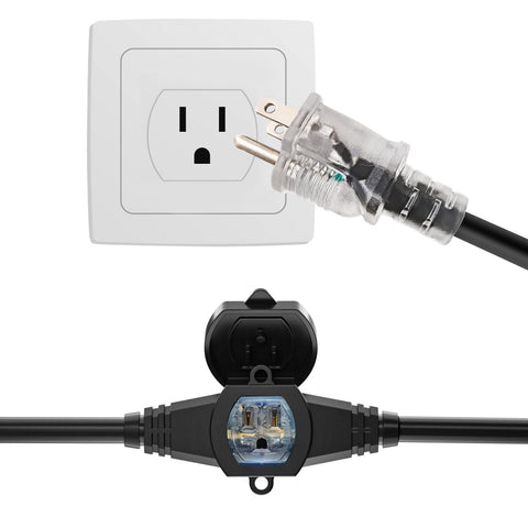 oviitech blue power indicator lights help locate active outlets in low light