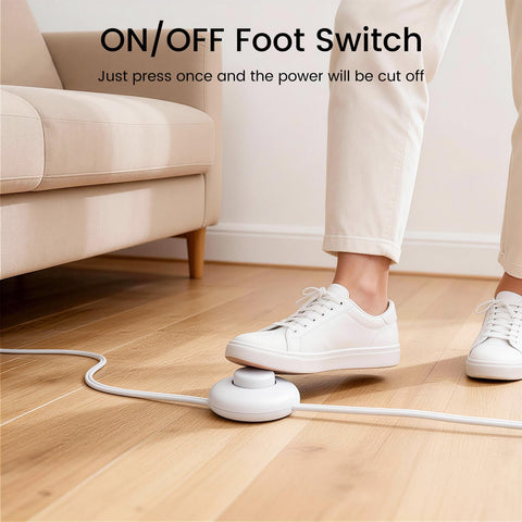 Safety covers on each outlet protect children and dust with the oviitech extension cord.