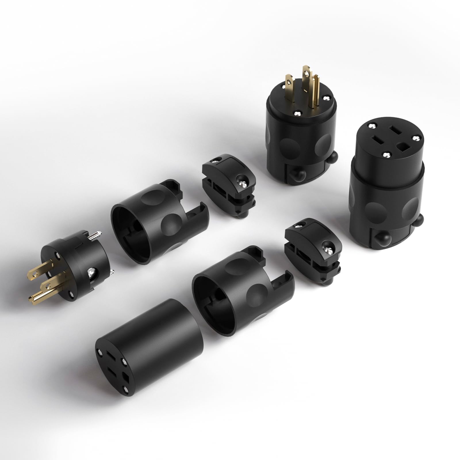 Oviitech replacement connectors showing NEMA 5-15P/5-15R compatibility for safe connections.