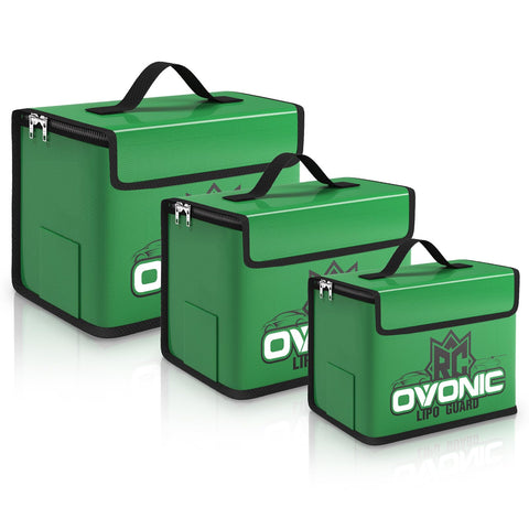 OVONIC lipo safe bag fireproof large, ideal for secure LiPo storage