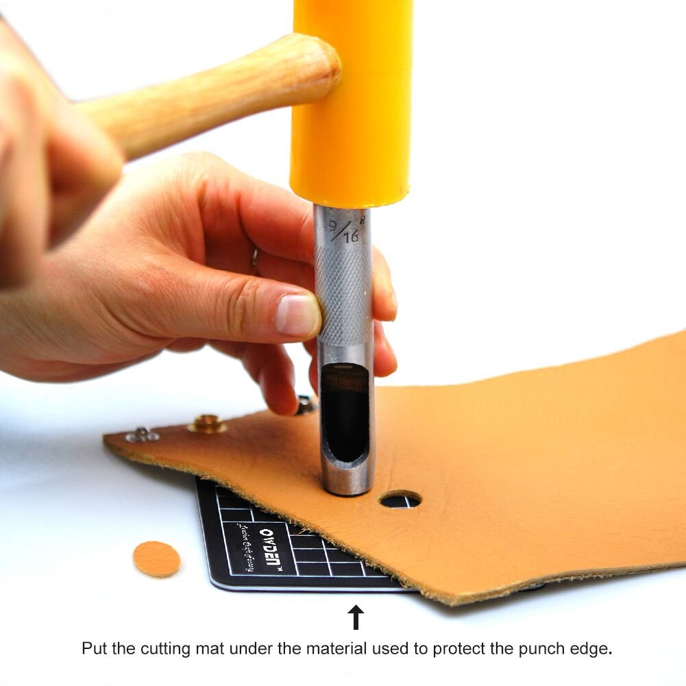 OWDEN canvas pouch keeps each size organized for quick project setup