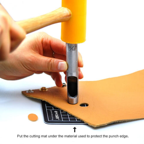 OWDEN canvas pouch keeps each size organized for quick project setup