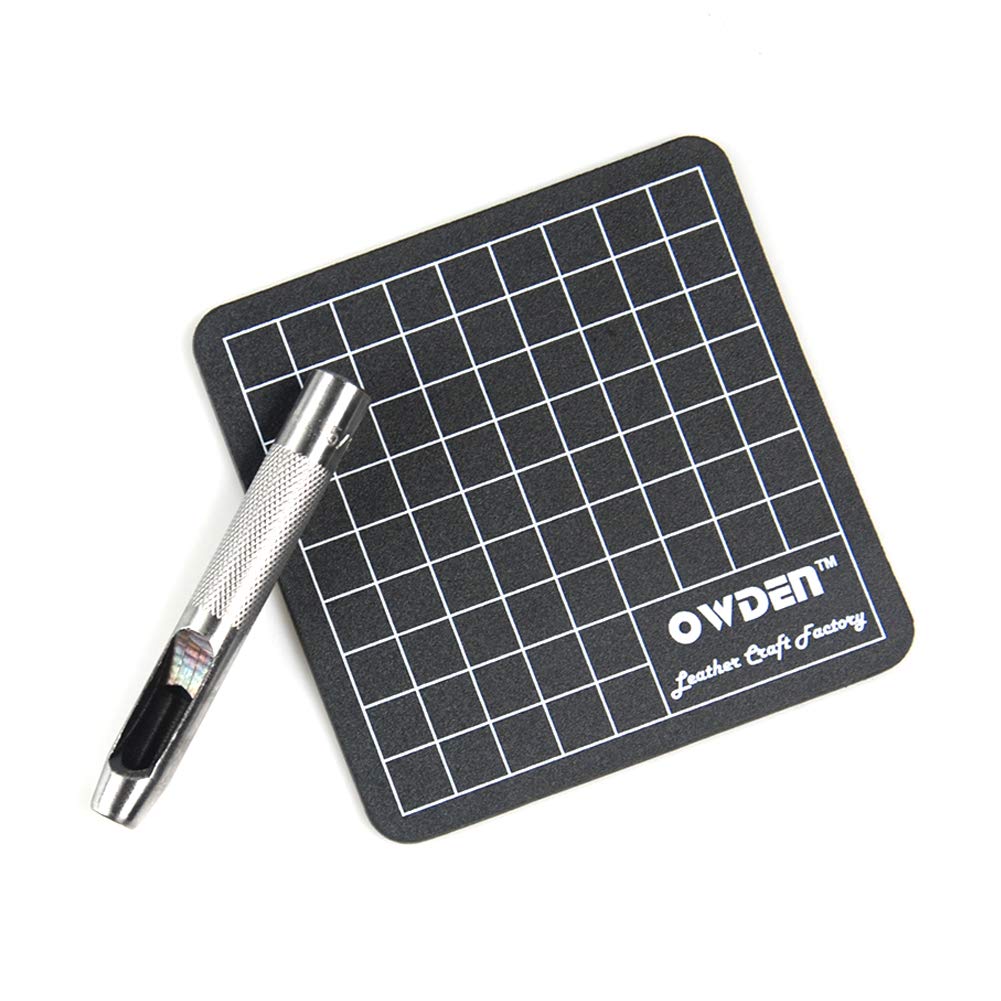 OWDEN high-carbon steel punches deliver clean holes in leather and soft materials