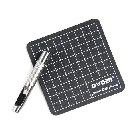 OWDEN high-carbon steel punches deliver clean holes in leather and soft materials
