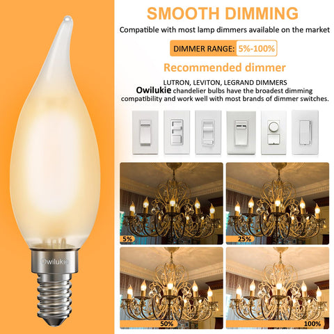 Energy-saving 6W Owilukie bulb substitutes 60W incandescent