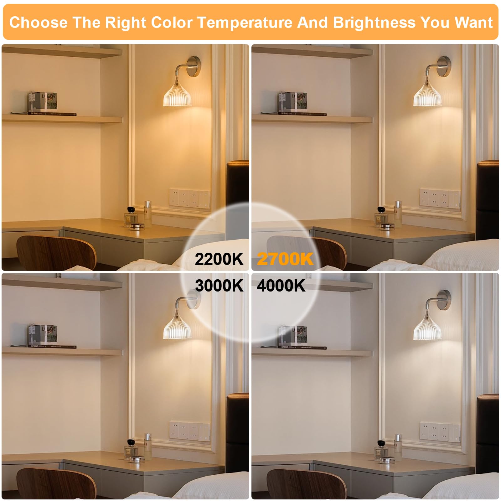 Owilukie E26 base bulb with high CRI for vibrant colors.