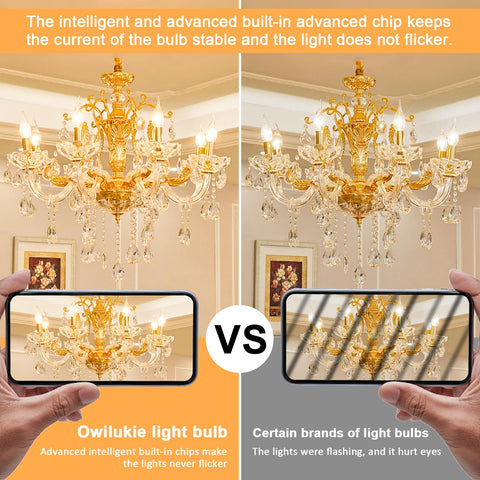Owilukie energy-saving long-life LED bulb for chandeliers