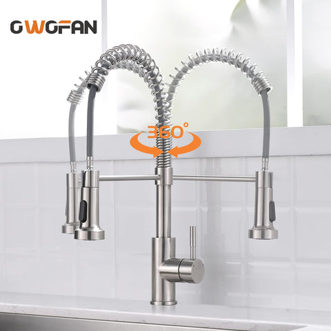 OWOFAN brushed nickel finish resists tarnish and complements modern kitchens