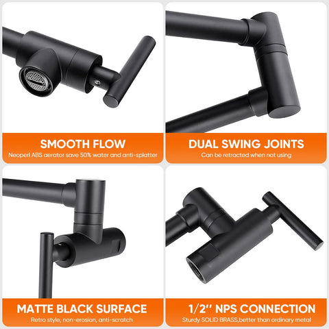 OWOFAN spare aerator included supports faster fill with 3 GPM option.