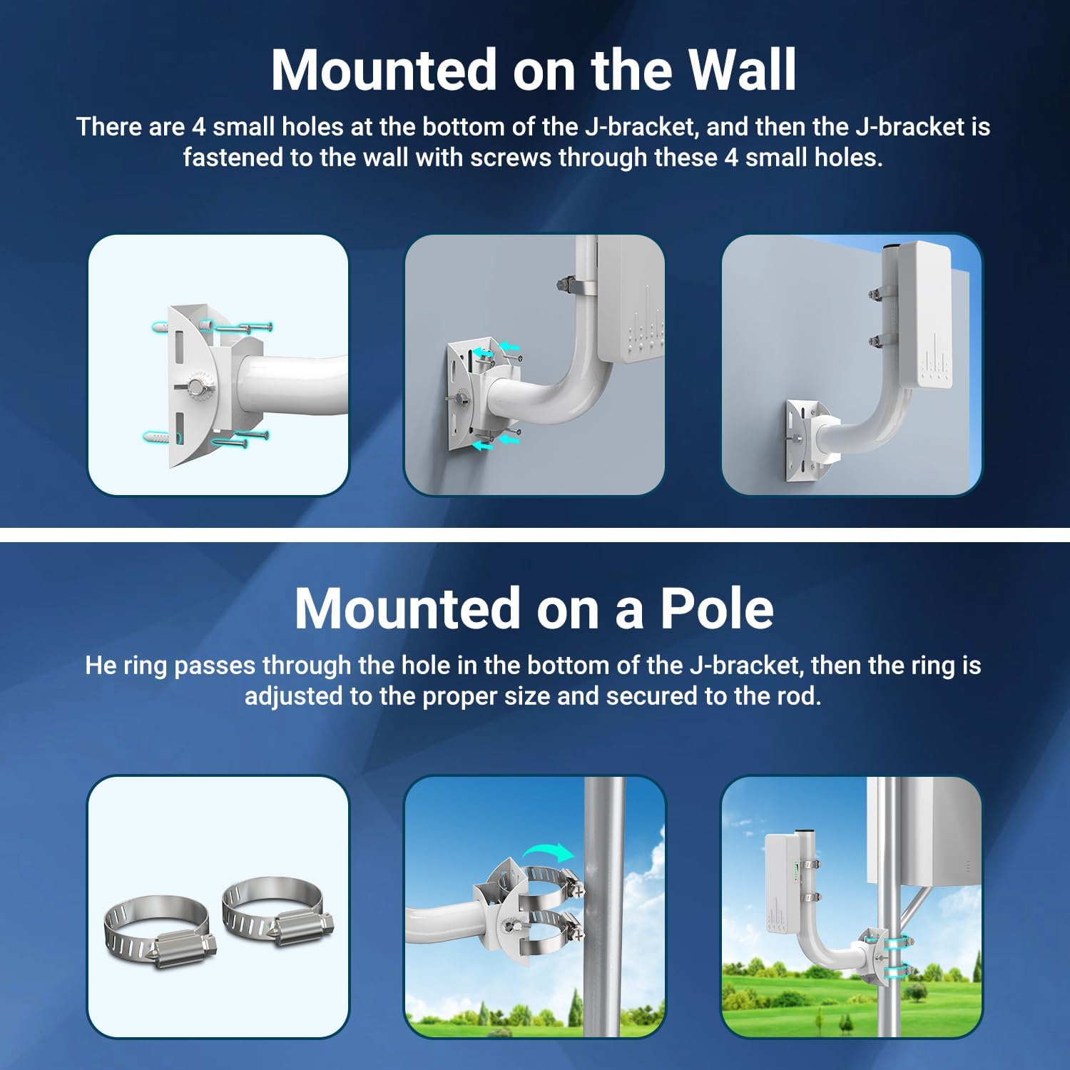 OWOKISO 150-degree adjustable rod enabling precise signal alignment