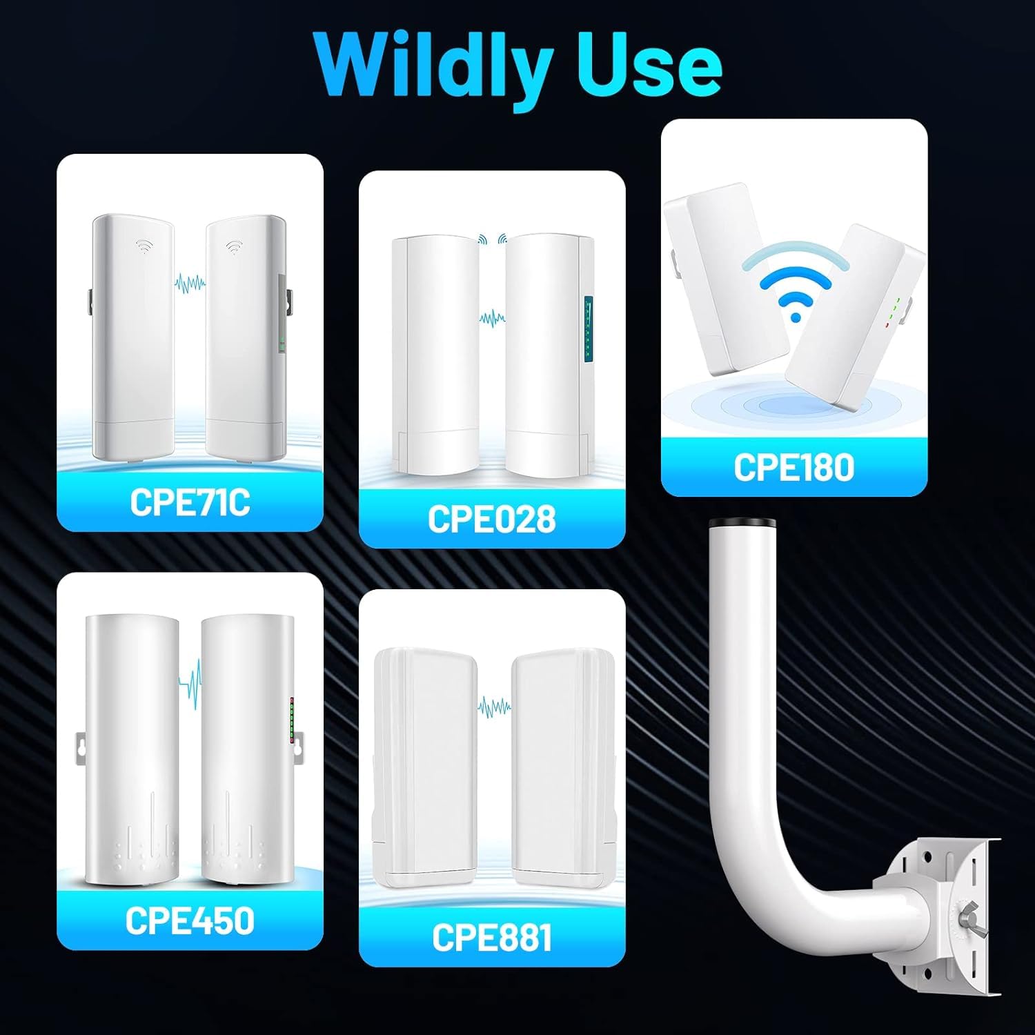 OWOKISO two-bracket 2-pack ready for outdoor wireless deployment