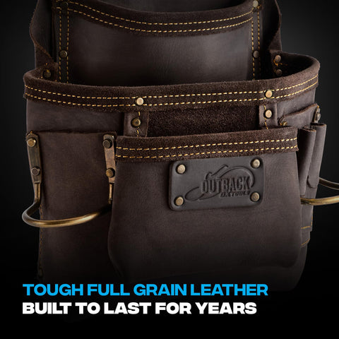 OX Pro dual hammer holsters keep tools within reach for quick access.