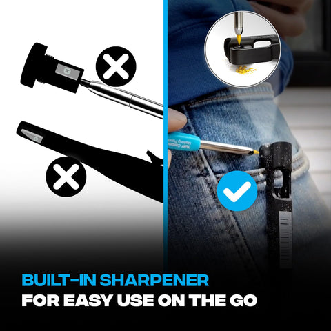 OX Tools refillable leads with Tuff Carbon for quick replacements on site.