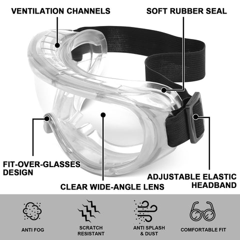 OXG anti-fog double-layer lens maintains clear vision in humid environments.