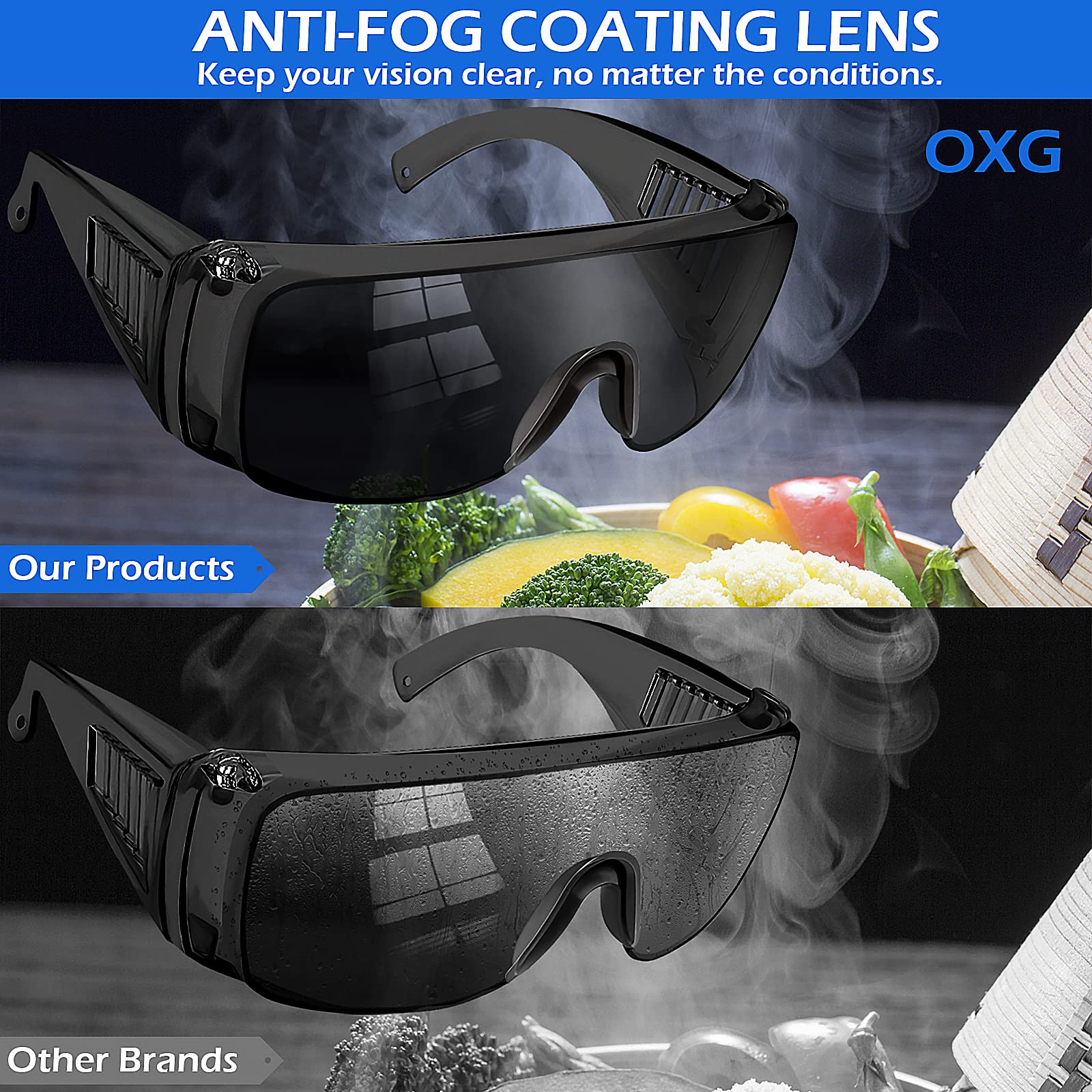 OXG ANSI Z87.1 certified glasses for industrial use