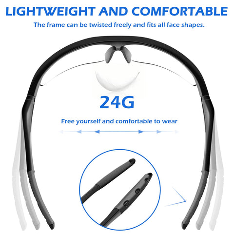 OXG lightweight frame at 24.2 grams for comfortable all-day wear